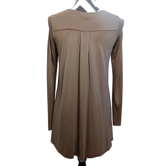 COS Lagenlook Olive Green Sz XS Long-sleeve Tunic Top - Picture 2 of 12